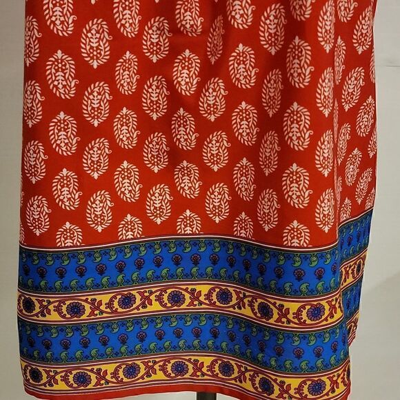 rebecca Malone Medium V-Neck Patterned Top size medium - Picture 2 of 9